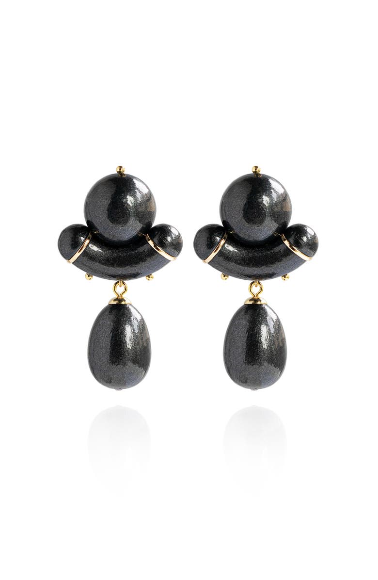 Saulė Label Aria Earrings, Main, color, Phantom Black