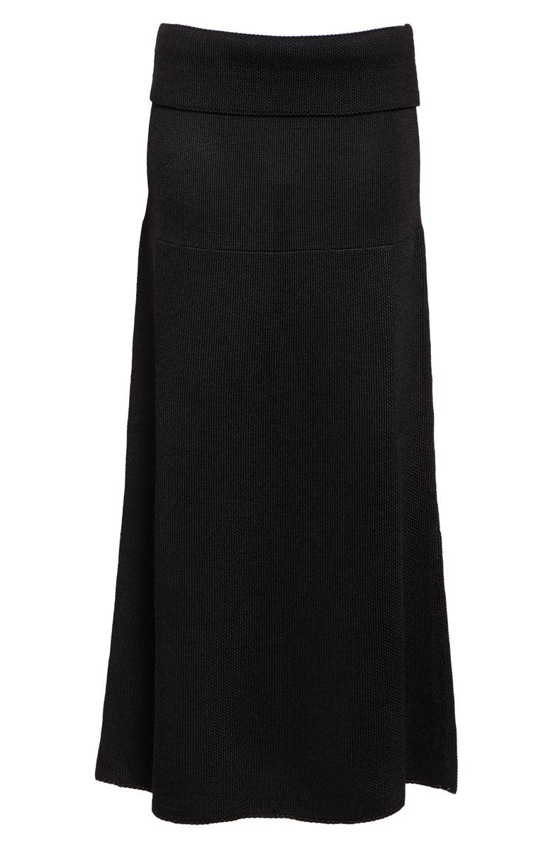 Proenza Schouler Avalon Maxi Sweater Skirt, Main, color, Black