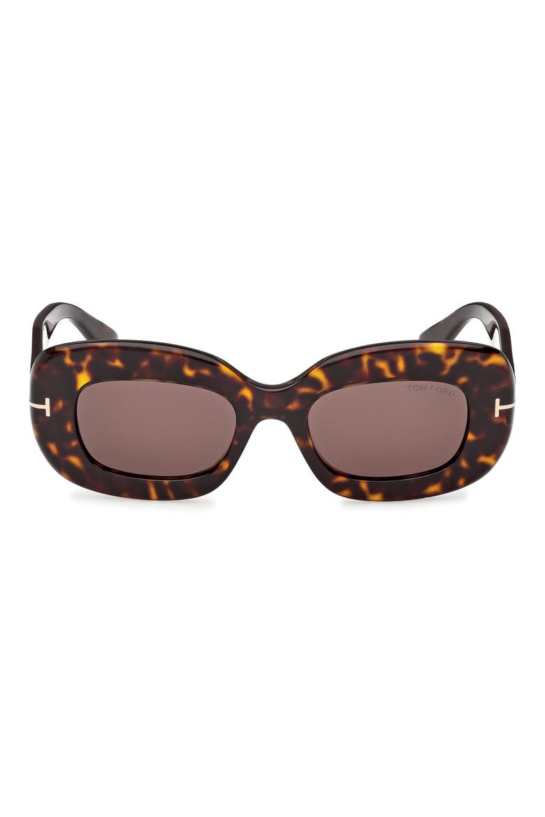 Islay 50mm Small Rectangular Sunglasses, Main, color, DARK HAVANA / BROWN