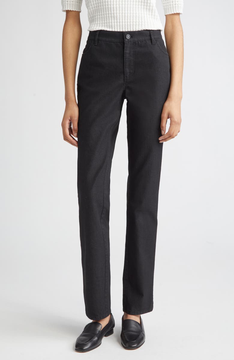 Lafayette 148 New York Thompson Jeans, Alternate, color, Black