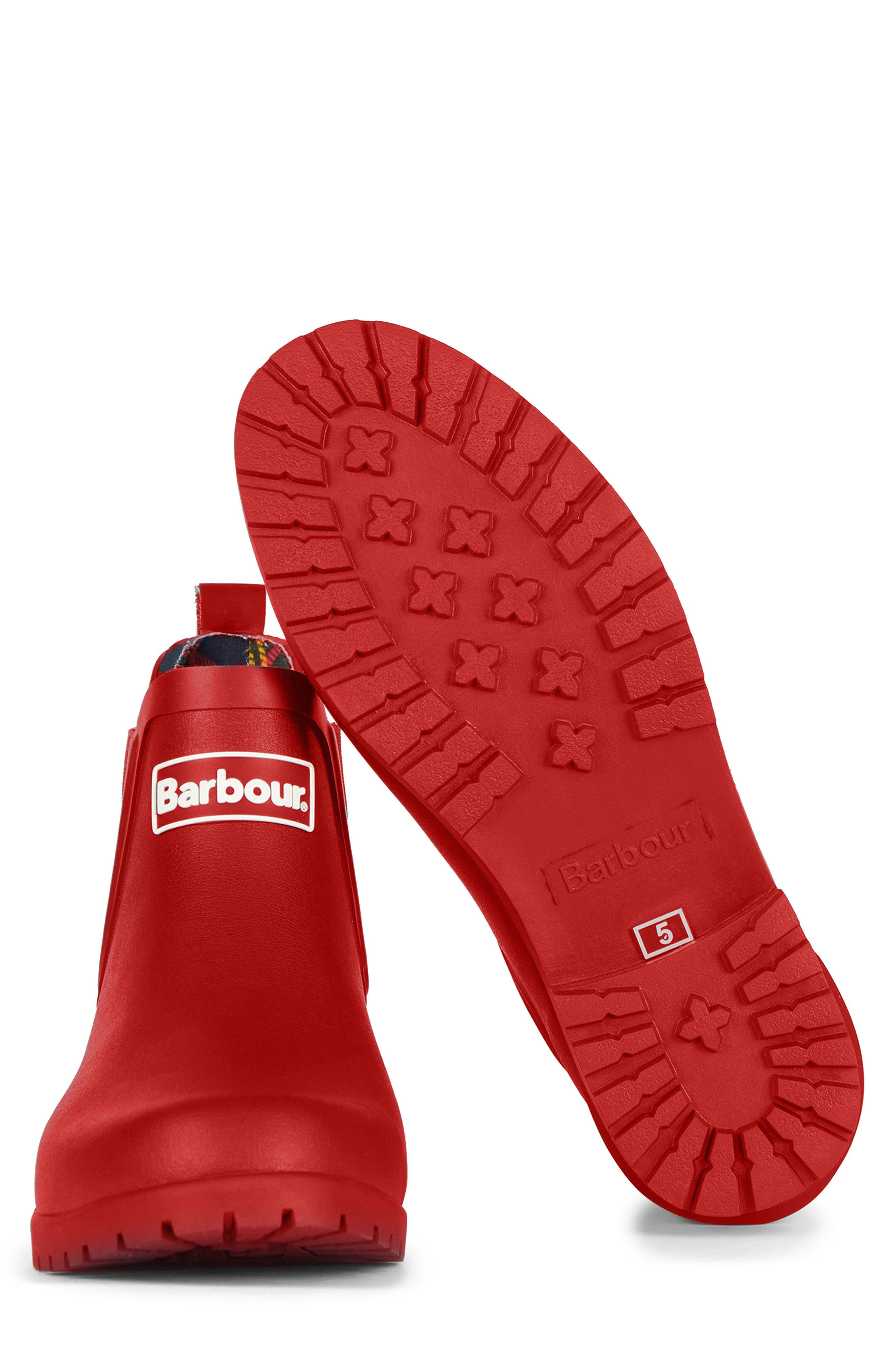 Wilton Chelsea Rain Boot, Alternate, color, RED