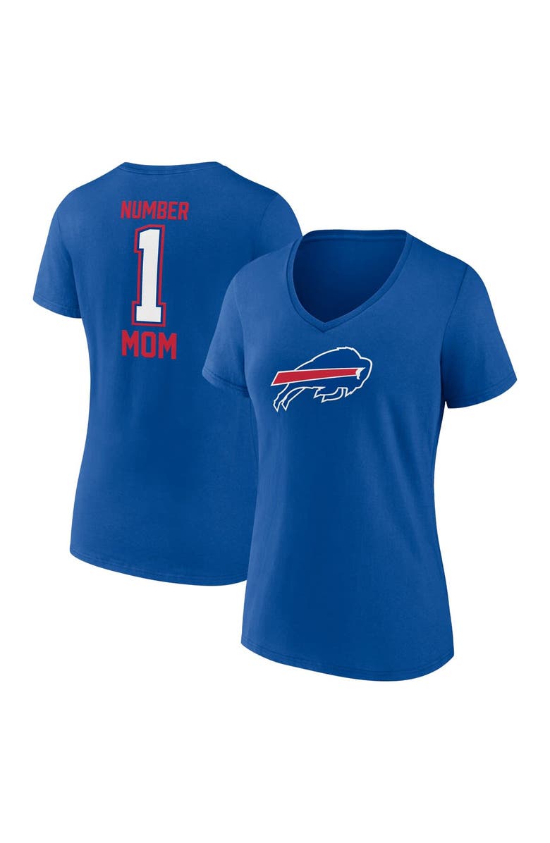 FANATICS Women's Fanatics Branded Royal Buffalo Bills Mother's Day V-Neck T-Shirt, Main, color, Royal