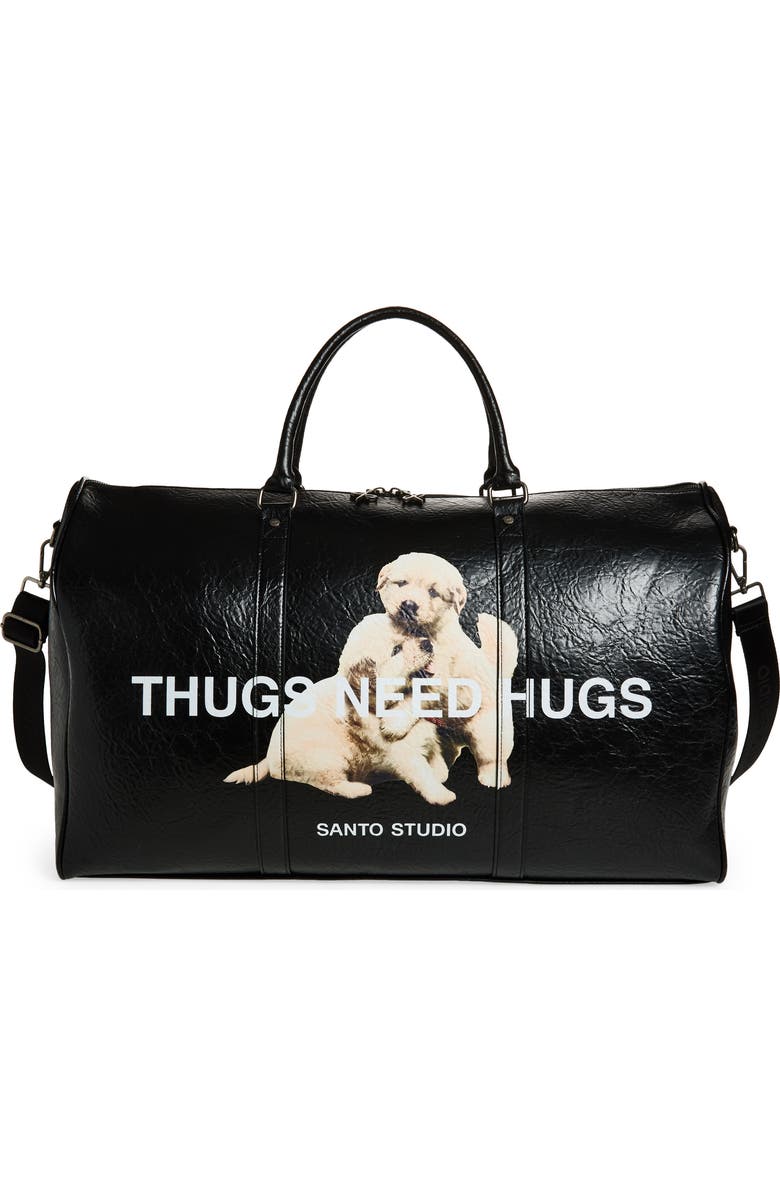 SANTO STUDIO Paul Rodriguez Black Duffel Bag, Main, color, Black