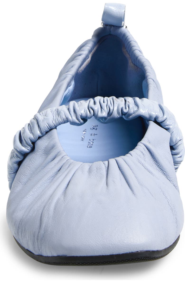 rag & bone Spire Ruched Mary Jane Flat, Alternate, color, Sky Blue
