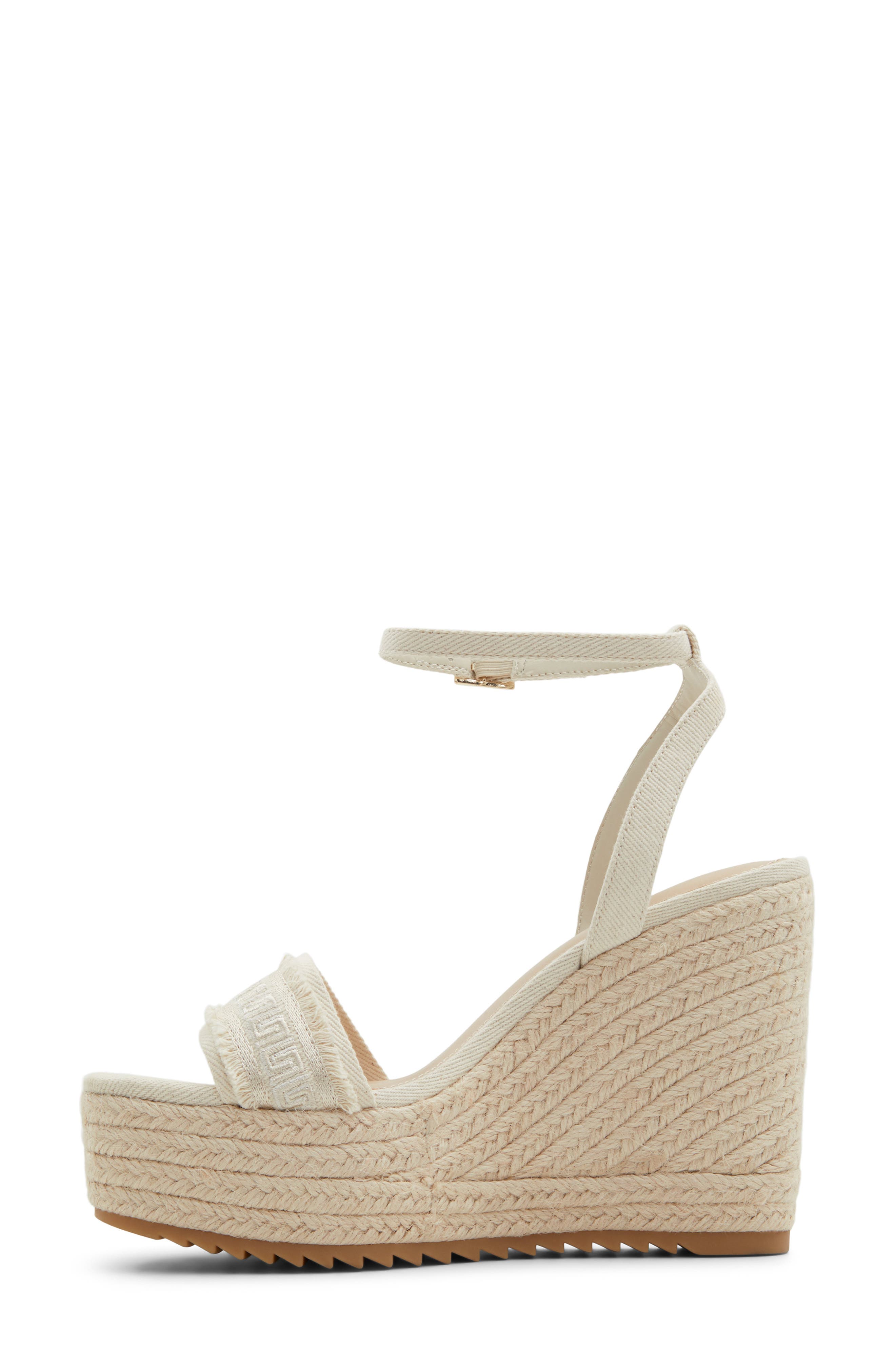ALDO Aberitram Ankle Strap Espadrille Platform Wedge Sandal, Alternate, color, 