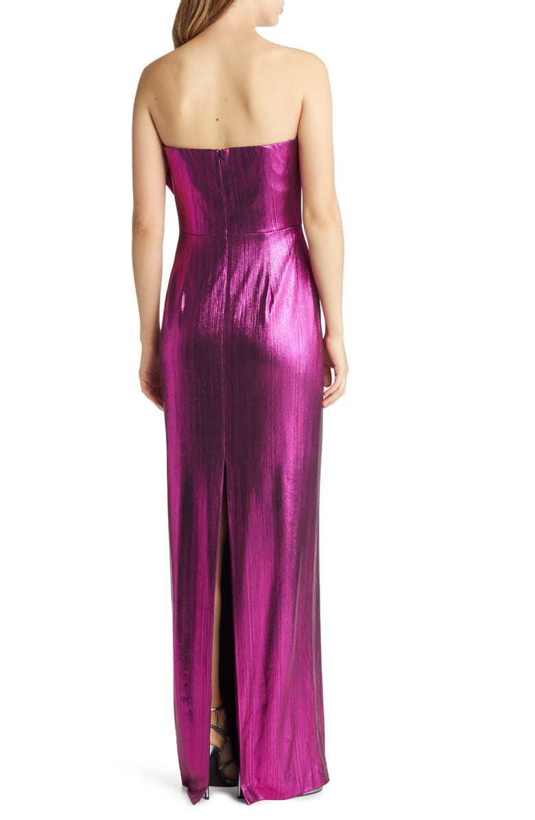 Black Halo Divina Strapless Gown, Alternate, color,