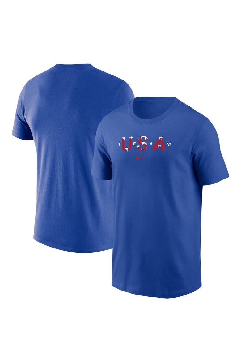 Men's Nike Royal Team USA Snow Dri-FIT T-Shirt, Main, color, Royal
