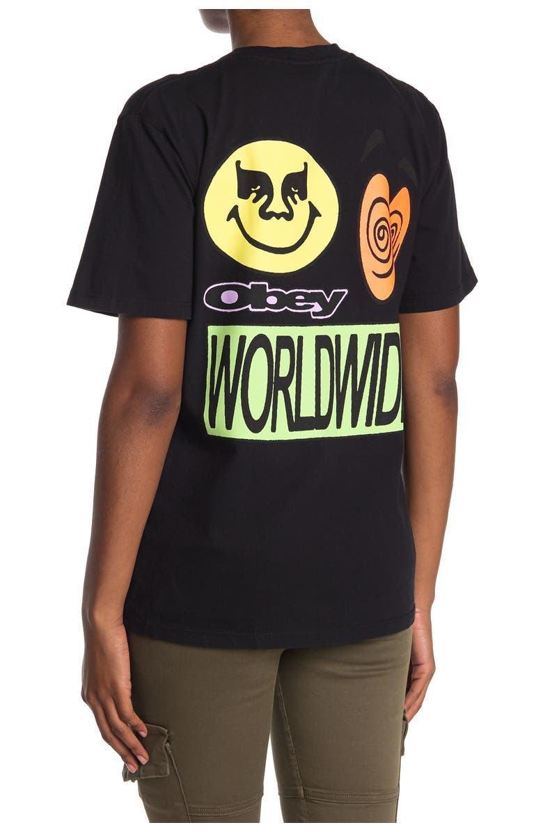 Obey Acid Crash Short Sleeve T-Shirt, Alternate, color,