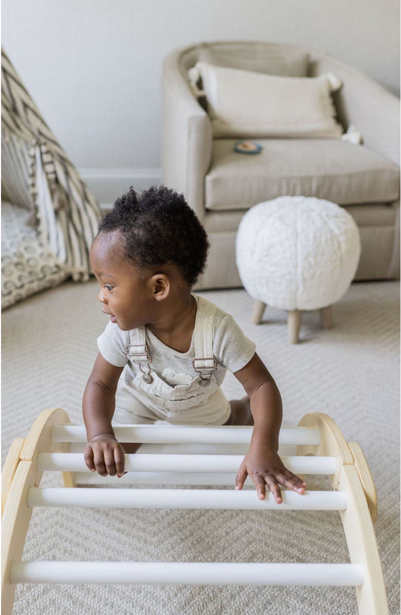 Poppyseed Play Foldable Climbing Arch & Rocker, Alternate, color, White