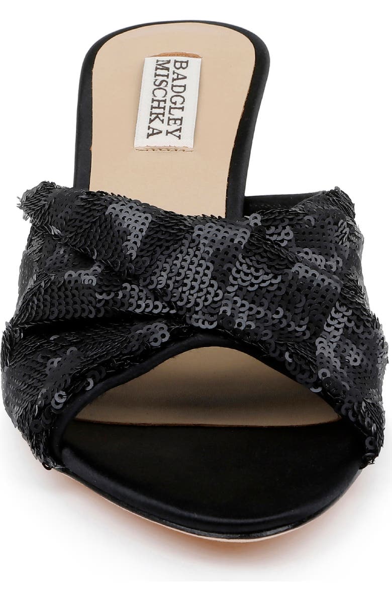 Badgley Mischka Collection Gailea Slide Sandal, Alternate, color, Black Sequins