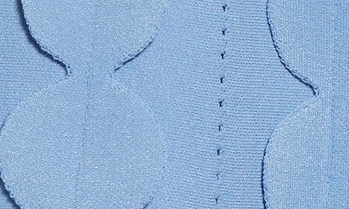 Oscar De La Renta 3d Circle A-line Sweater Skirt In Opal