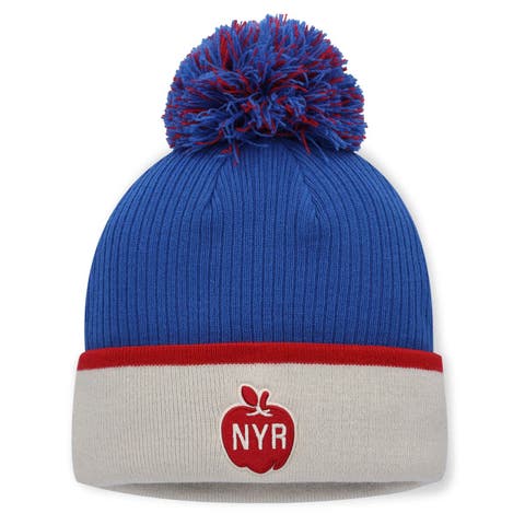 Women's Fanatics Blue/Red New York Rangers 2026 NHL Winter Classic Cuffed Pom Knit Hat