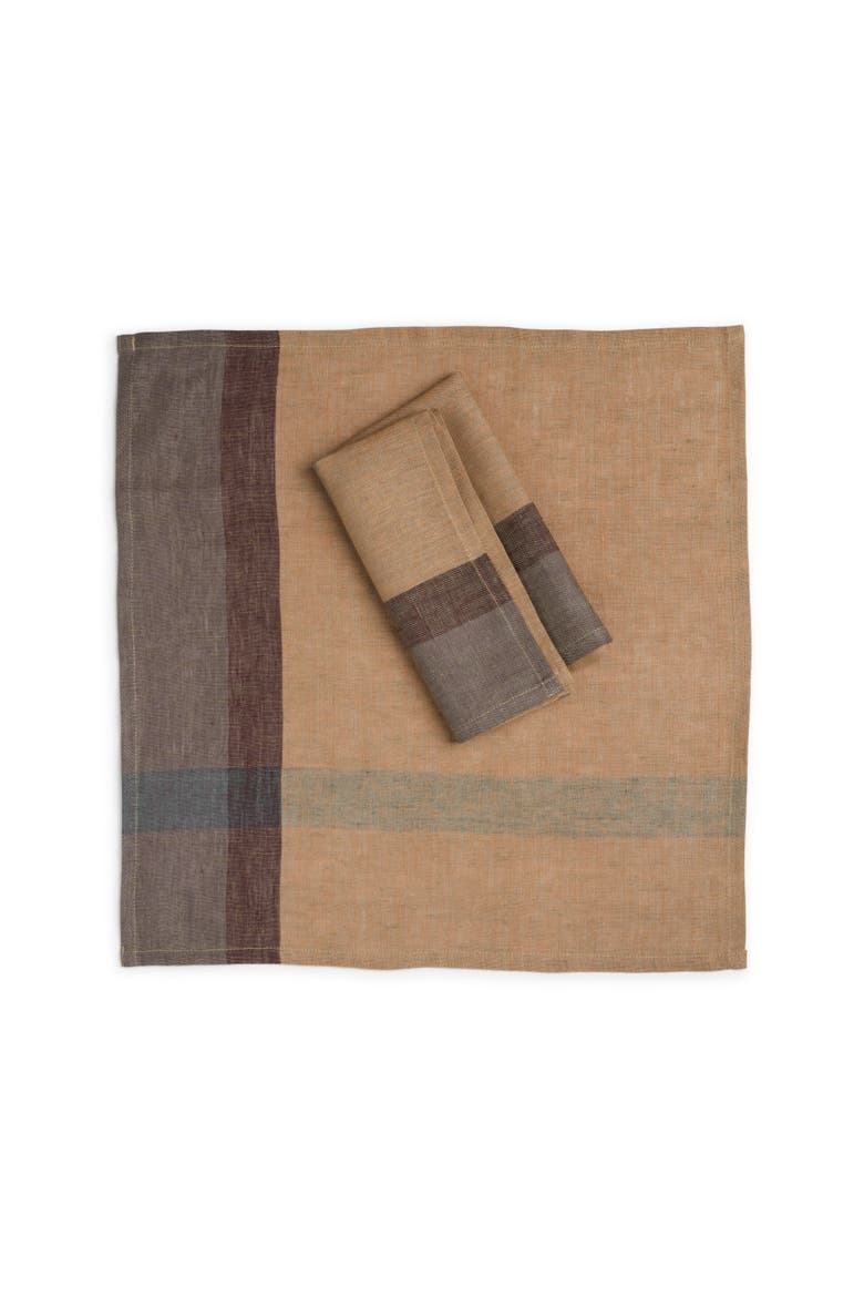 Hinterland Handwoven Linen Napkins - Set of 2, Main, color, Olive Crostini