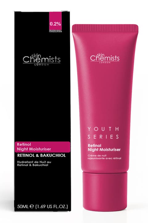 Retinol Bakuchiol Anti-Ageing Night Moisturiser 50ml for Fine Lines, Wrinkles, Firmness & Radiance