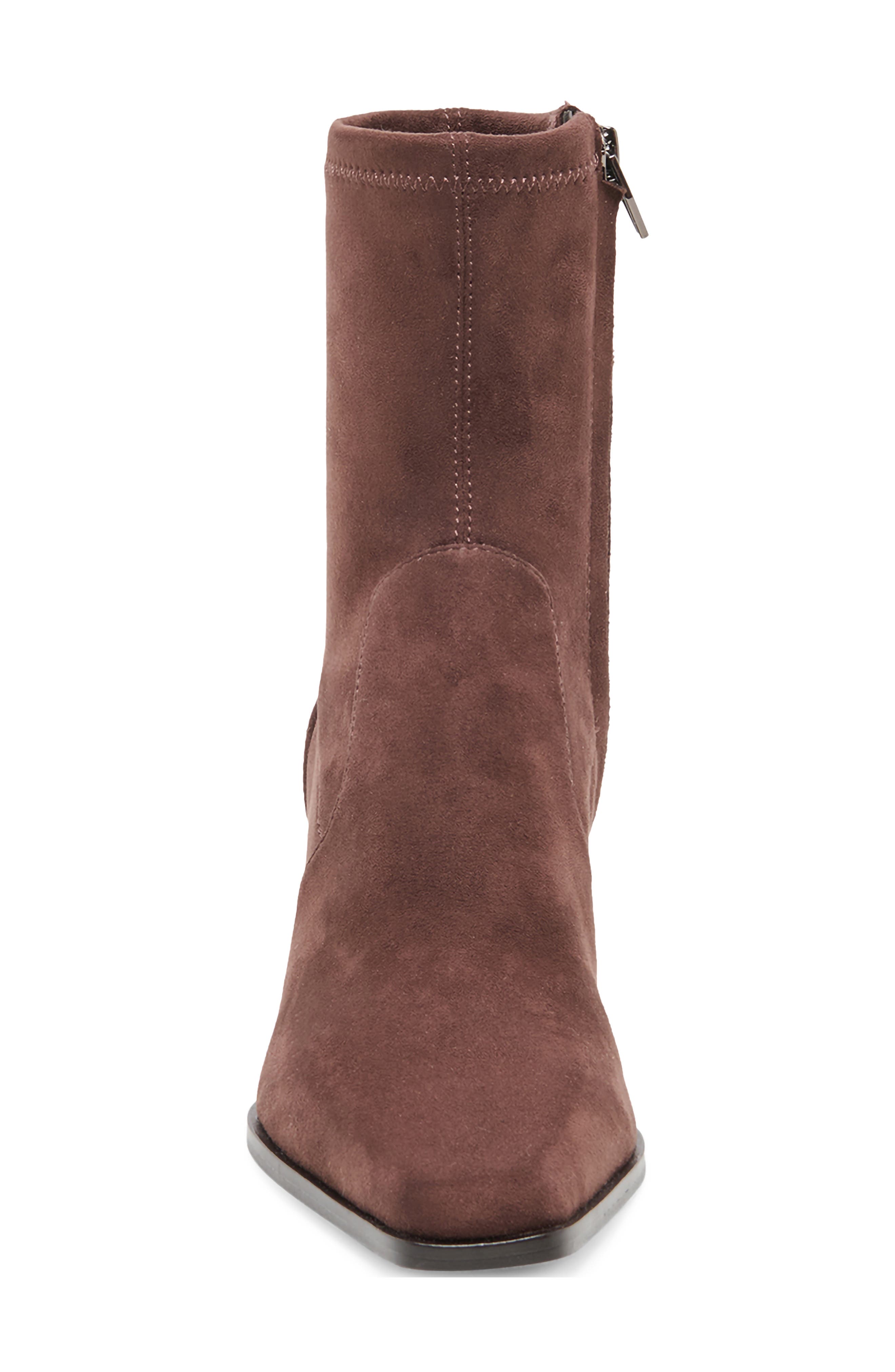 Ledy Leather Bootie, Alternate, color, MAHOGANY SUEDE