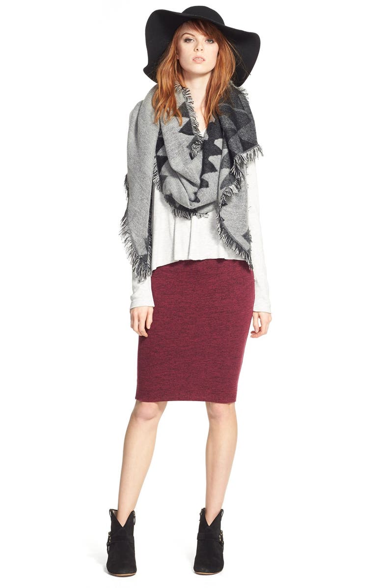 BP. Geometric Blanket Scarf, Alternate, color,