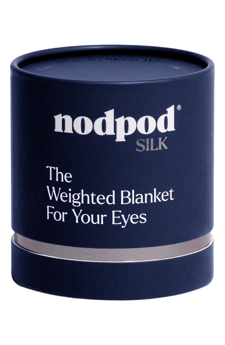 NODPOD Silk & Velvet Weighted Sleep Mask, Alternate, color, Sapphire