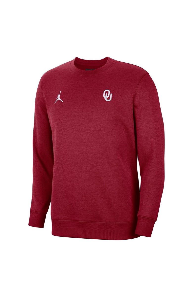 Jordan Brand Men's Jordan Brand Crimson Oklahoma Sooners Logo Pullover Sweatshirt, Alternate, color, 