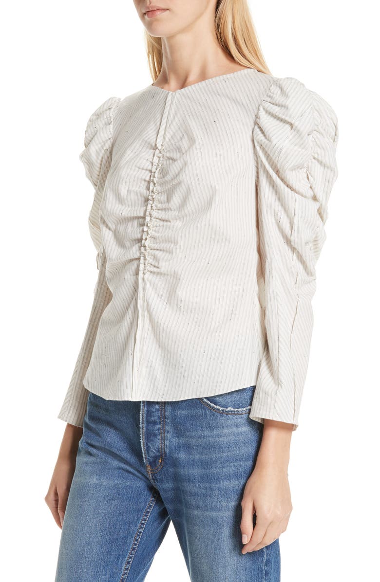 La Vie Rebecca Taylor Ruched Top, Alternate, color, 
