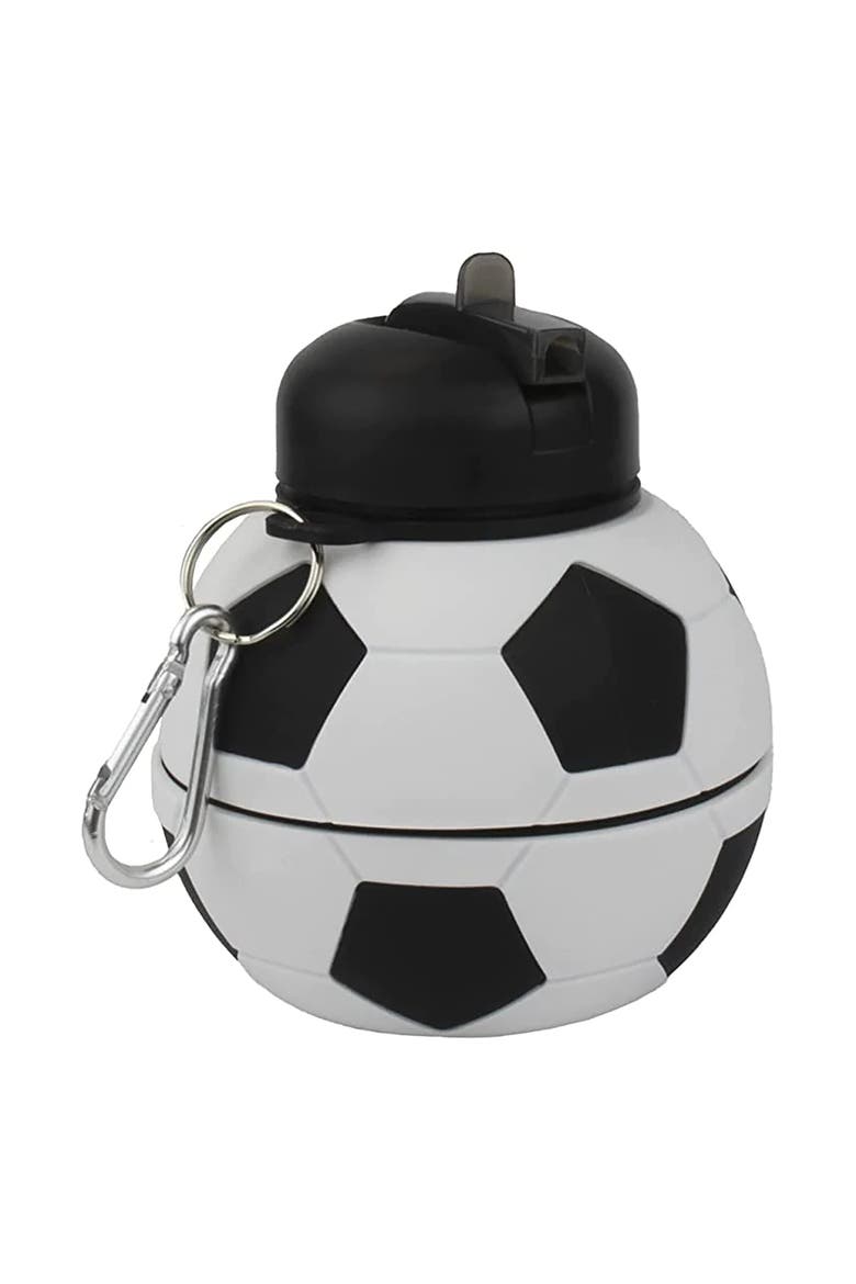 Collapsible 1 Liter Water Bottle Soccer Ball, Alternate, color, Multicolored
