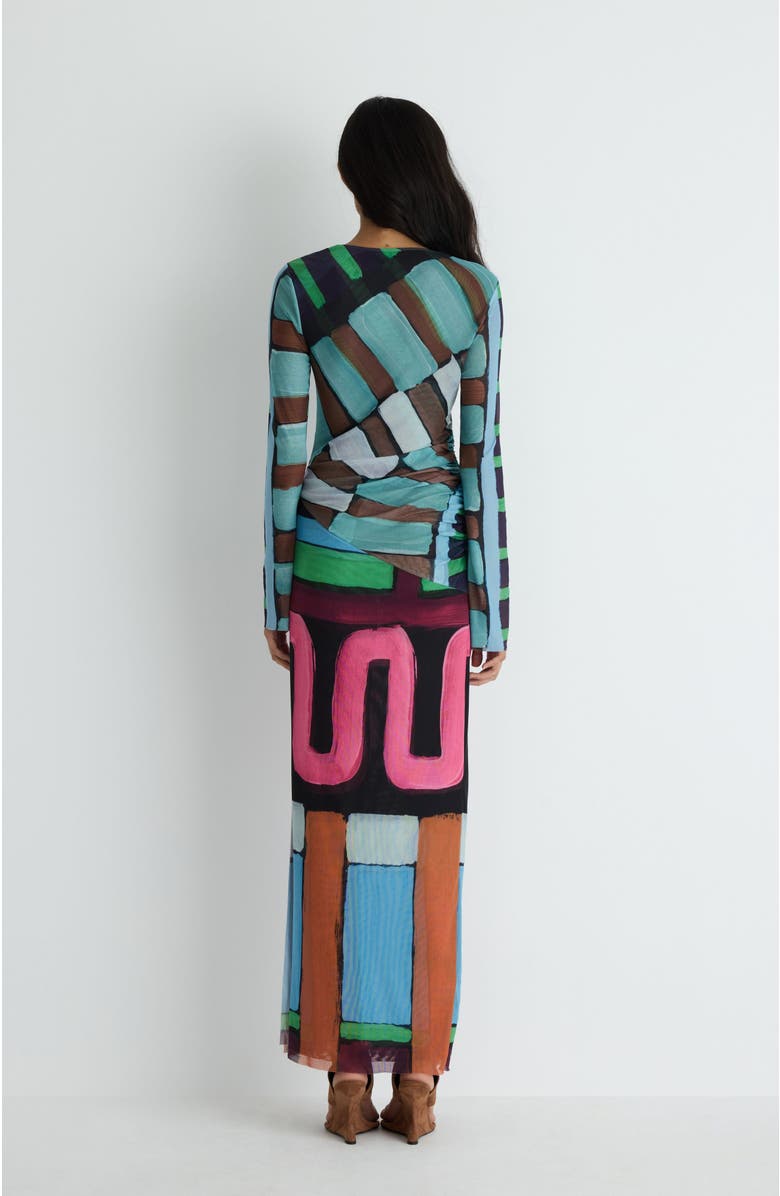 Romy Portia Dress, Alternate, color, Warped Linear