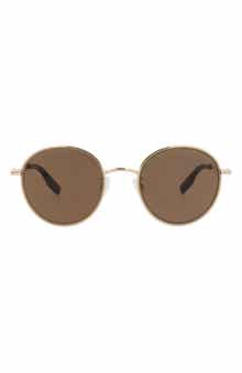 MCQ 49mm Core Round Sunglasses