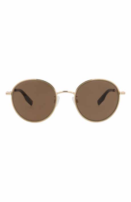 MCQ 49mm Core Round Sunglasses