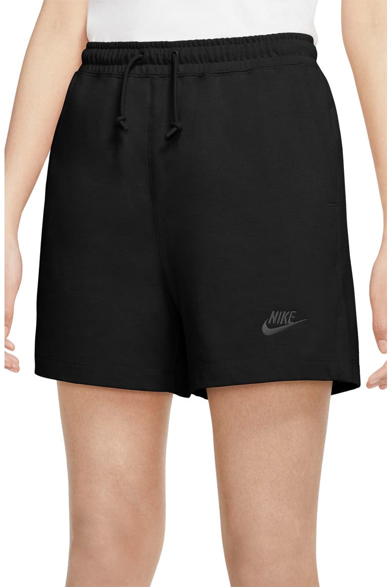 Sportswear Jersey Shorts, Main, color, BLACK/BLACK