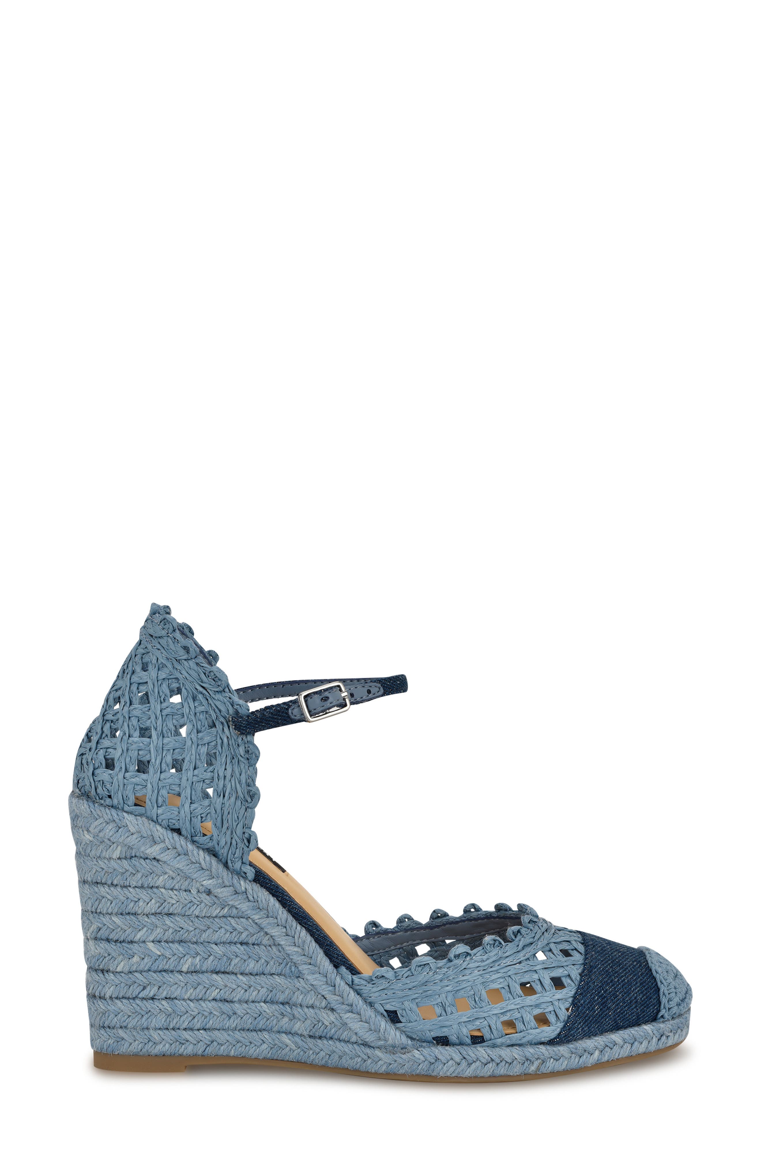 Nine West Mckinly Ankle Strap Wedge Sandal, Alternate, color, 