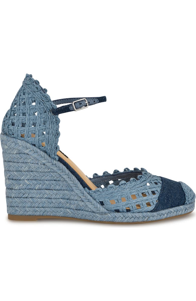 Nine West Mckinly Ankle Strap Wedge Sandal, Alternate, color,