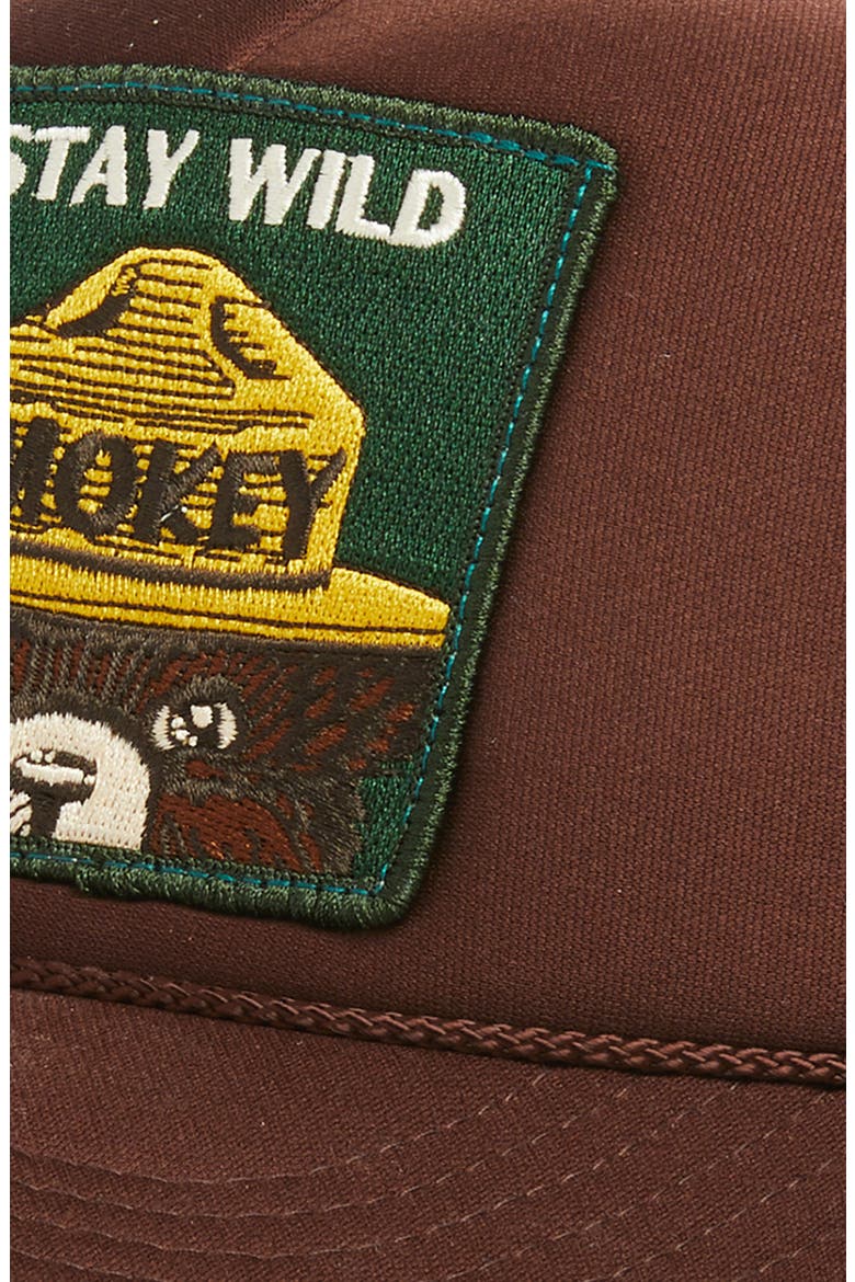 Stay Wild Trucker Hat, Alternate, color, BROWN