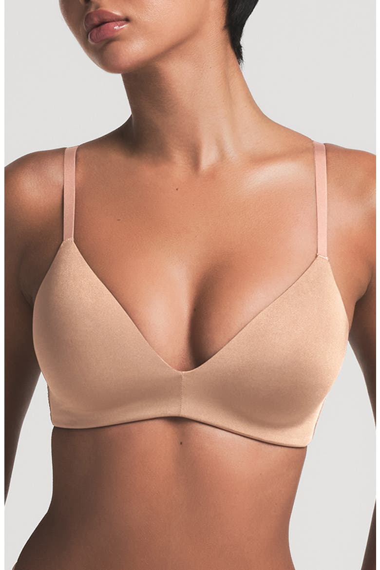 Wireless Form T-Shirt Bra, Main, color, SIENNA