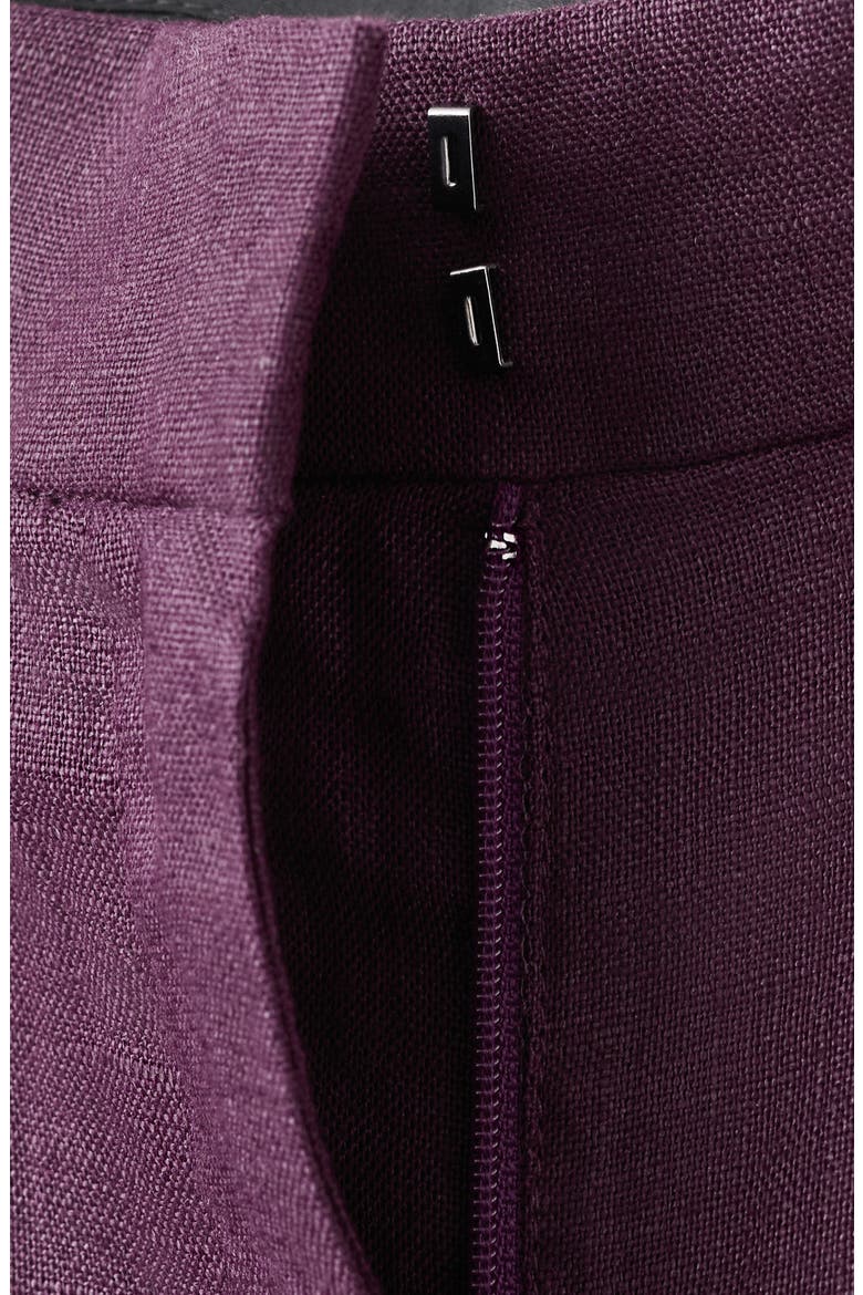 Linen Straight Leg Suit Pants, Alternate, color, PURPLE