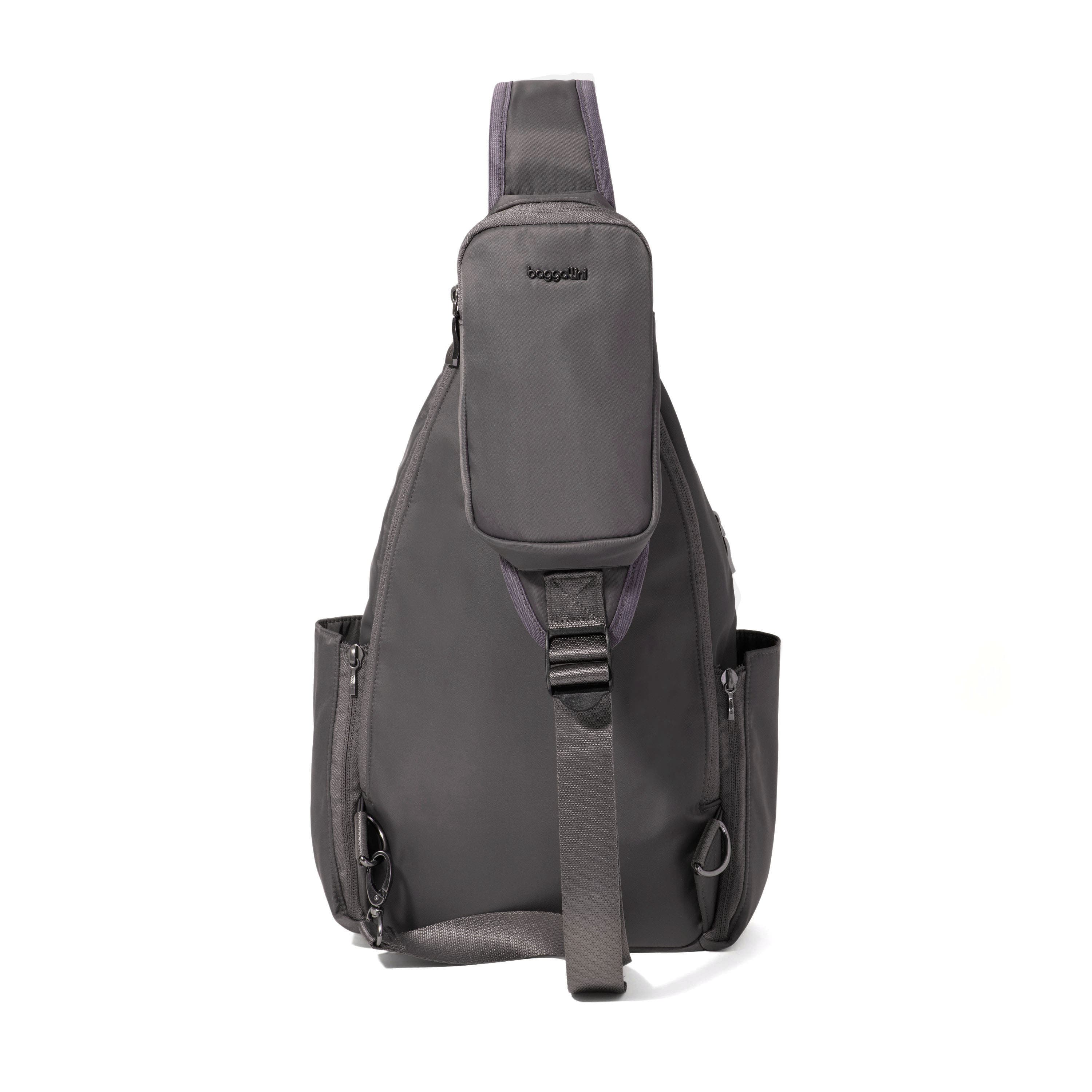 BAGGALLINI Central Park Large Sling, Alternate, color, Smoke Twill