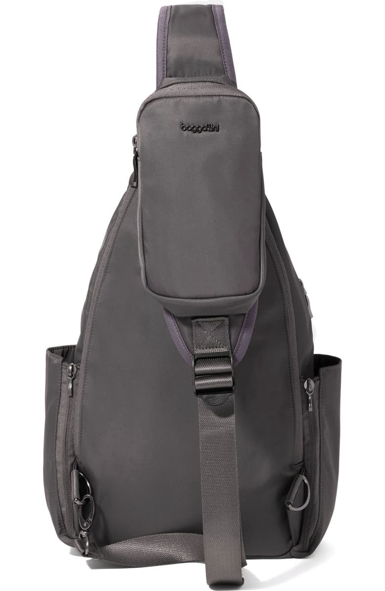 BAGGALLINI Central Park Large Sling, Alternate, color, Smoke Twill