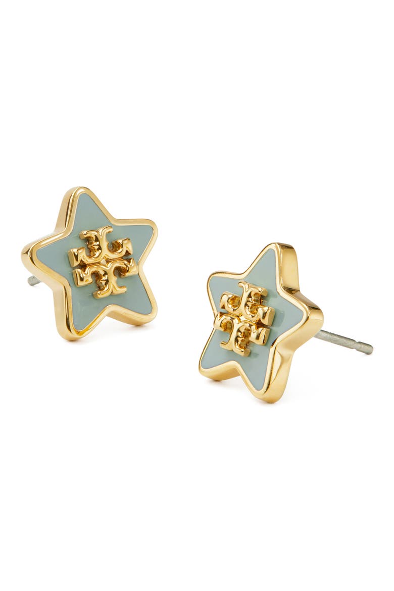 Kira Star Stud Earrings, Alternate, color, GOLD / GRAY MIST