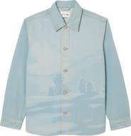 Lacoste Oversize Button-Up Denim Shirt