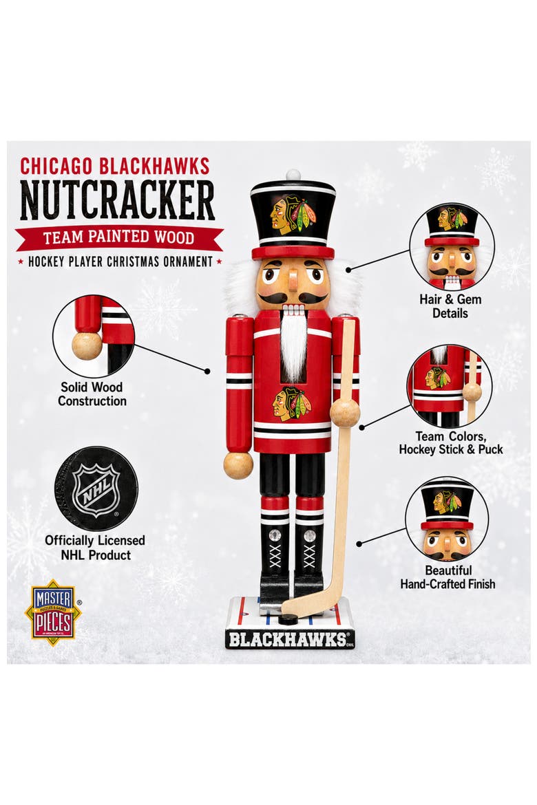 Chicago Blackhawks Nutcracker, Alternate, color, Multicolor