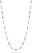 GLAZE JEWELRY Sterling Silver Marquise Cubic Zirconia Necklace