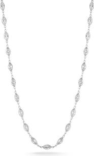 GLAZE JEWELRY Sterling Silver Marquise Cubic Zirconia Necklace
