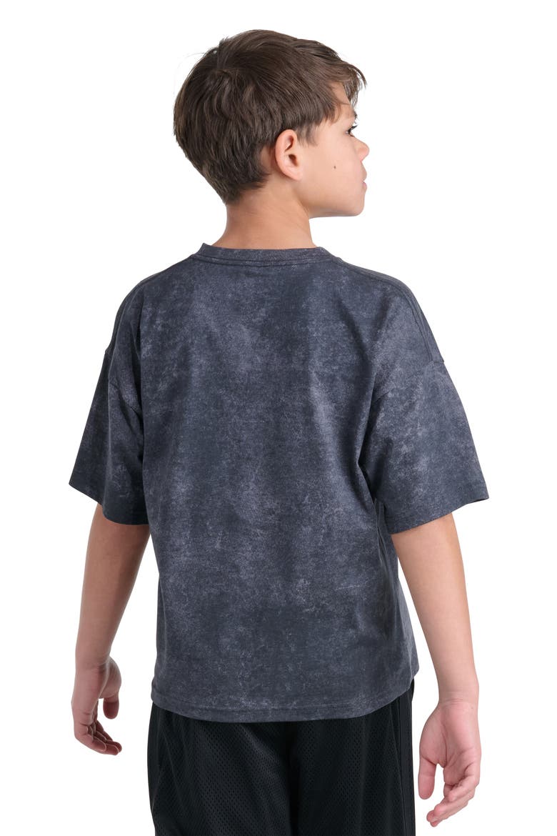 Kids' Basketball Cotton Graphic T-Shirt, Alternate, color, MEDIUM GREY