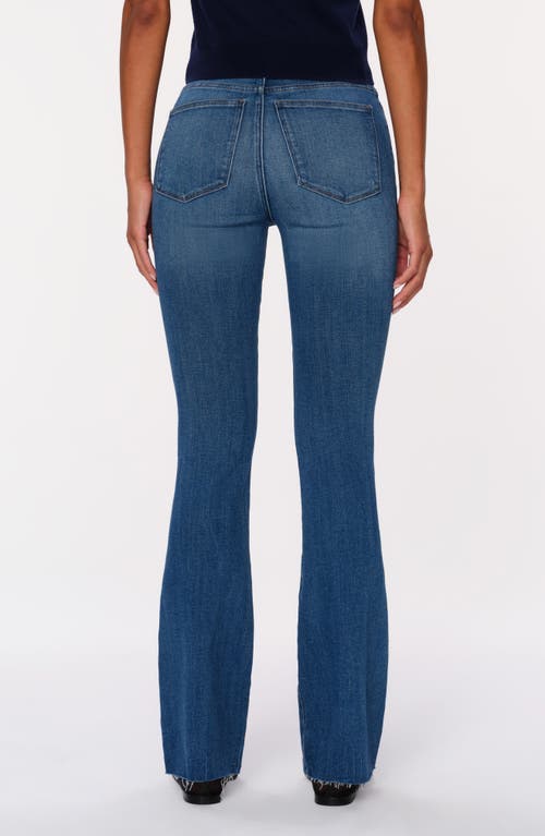 Dl1961 Bridget Instasculpt Raw Hem High Waist Bootcut Jeans In Palm Springs Dl Airbrushed