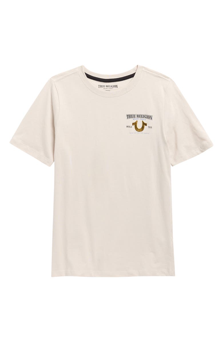 True Religion Kids' Cotton Graphic T-Shirt, Main, color, Stone