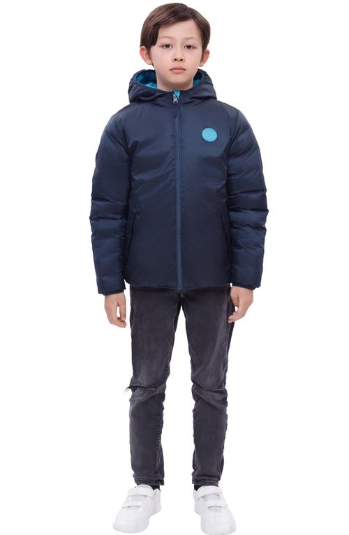 Rokka&rolla Kids' Reversible Puffer Jacket In Blue