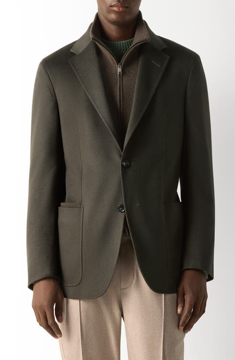 Oasi Cashmere Sport Coat with Detachable Bib