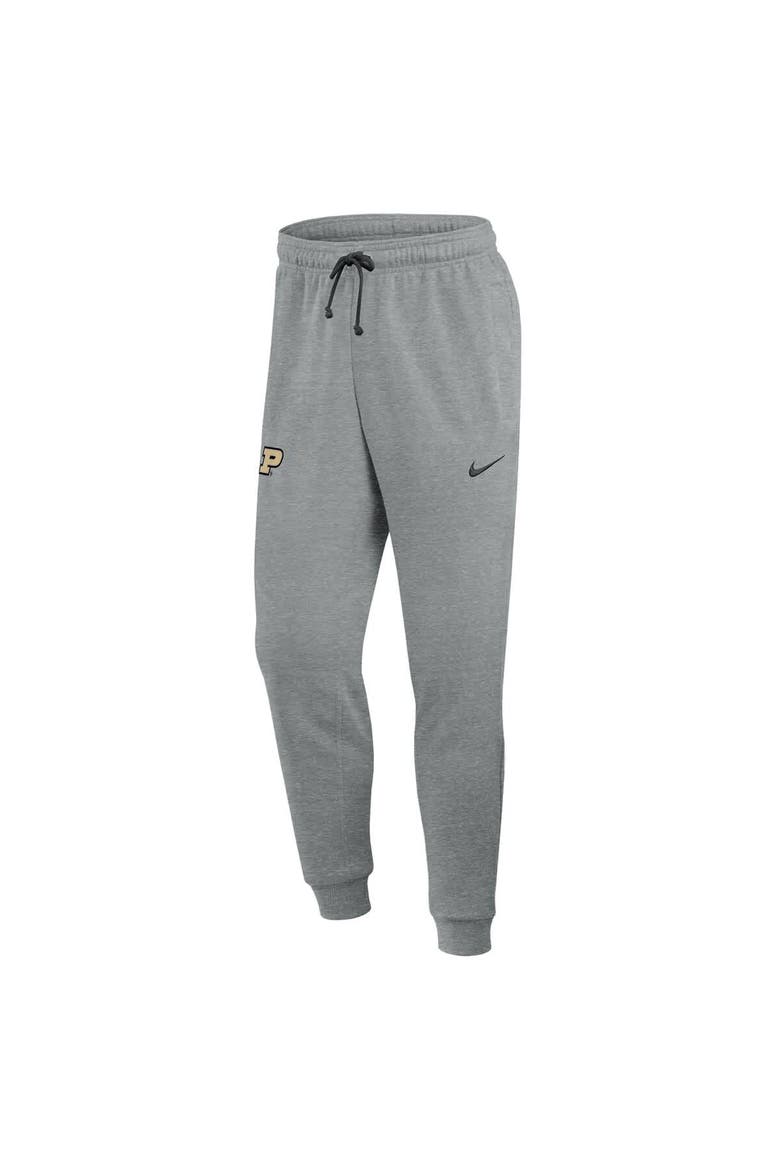 Men's Nike Heather Gray Purdue Boilermakers Basketball Practice Dri-FIT Taper Sweatpants, Alternate, color, Heather Gray