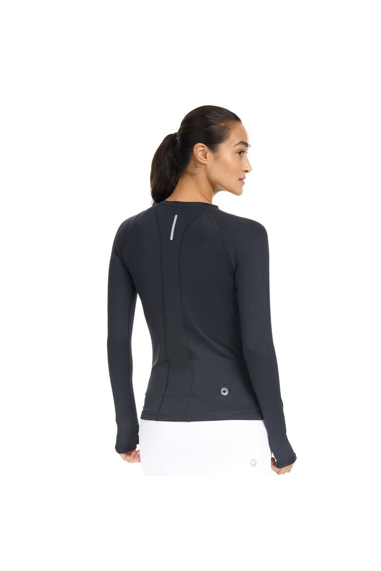 Women's Sun and UV Protection Active V-Neck Shirt, Alternate, color, Black