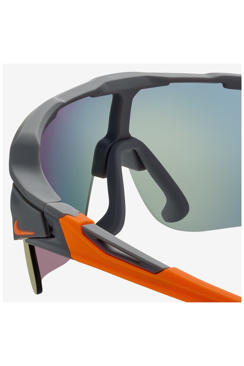 Flyfree 72mm Shield Sunglasses, Alternate, color, MATTE SMOKE GRAY/ ROAD ORANGE