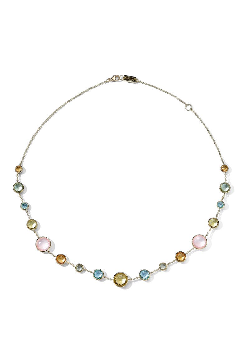 Lollipop Lollitini Short Necklace, Main, color, GREEN GOLD