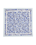 Fable England Ditsy Blue Folk Square Scarf